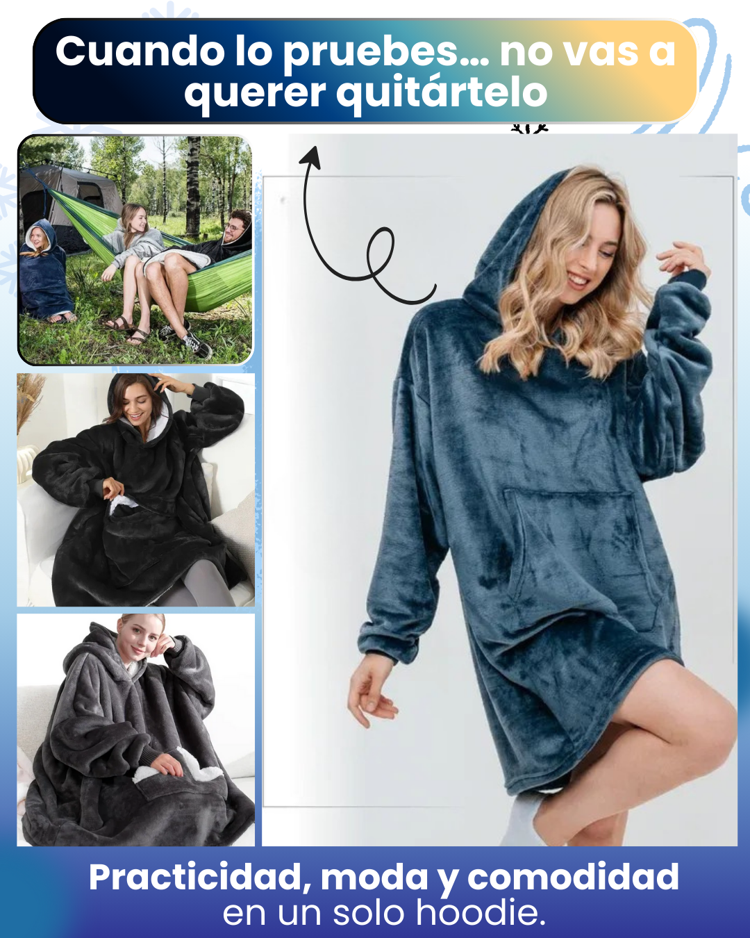 Hoodie Manta Largo
