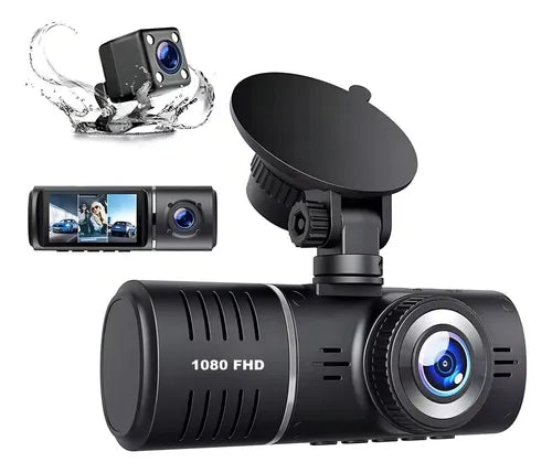 CÁMARA PARA CARRO 3 EN 1 FULL HD CON SENSOR