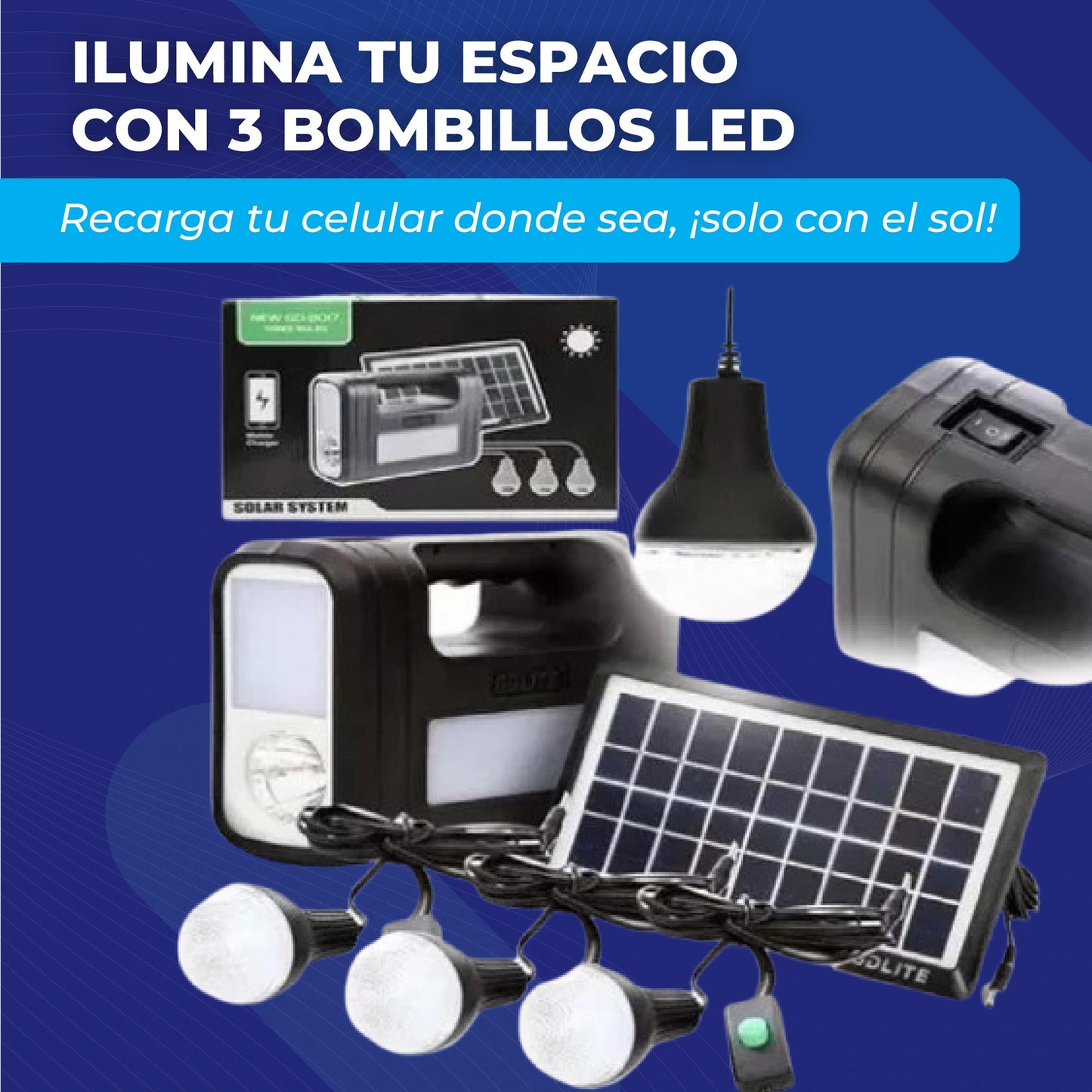 EcoPower Kit – Luz y Energía Donde Sea, Solo con el Sol