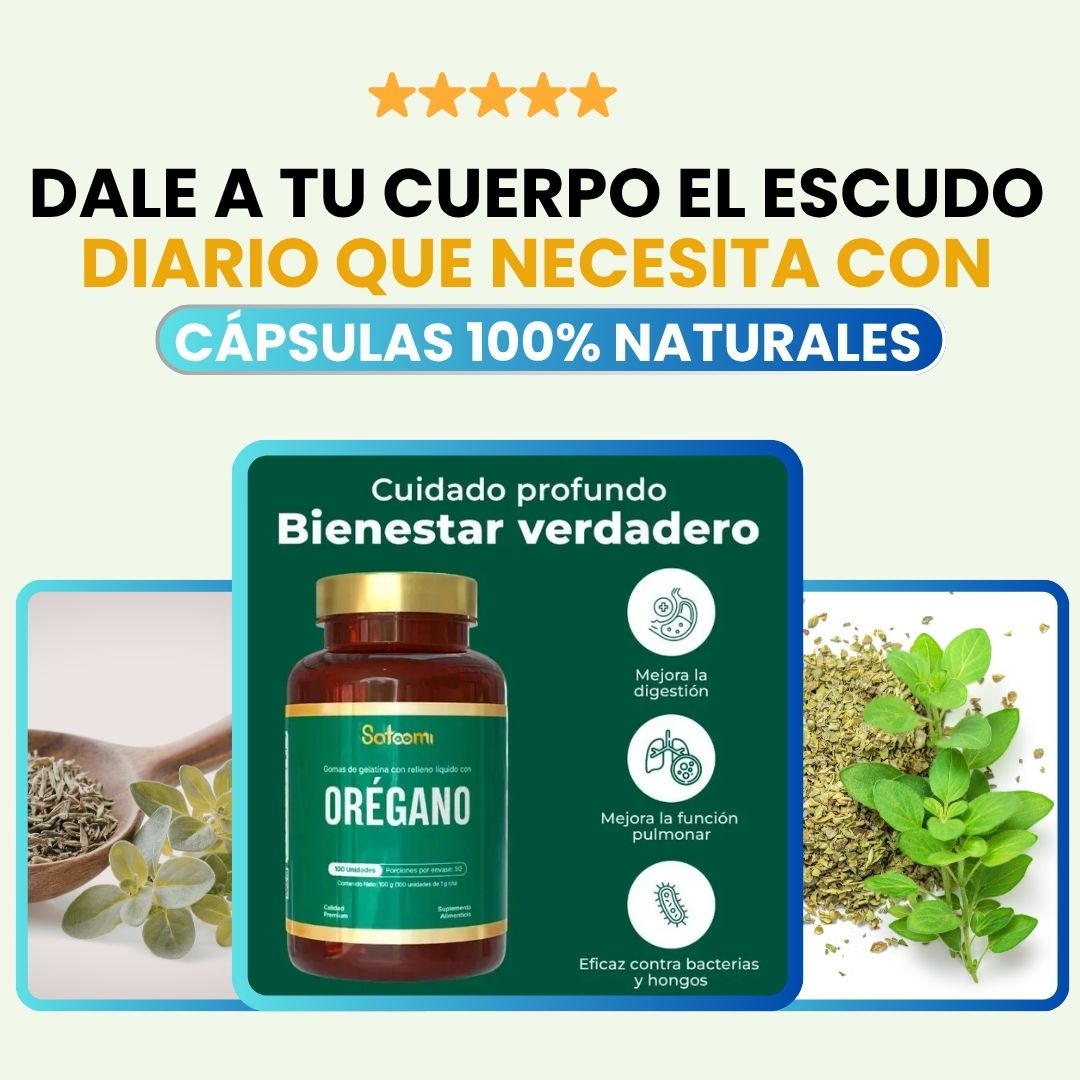 Orégano Satoomi ¡Refuerzo natural para defensas y digestión ligera!