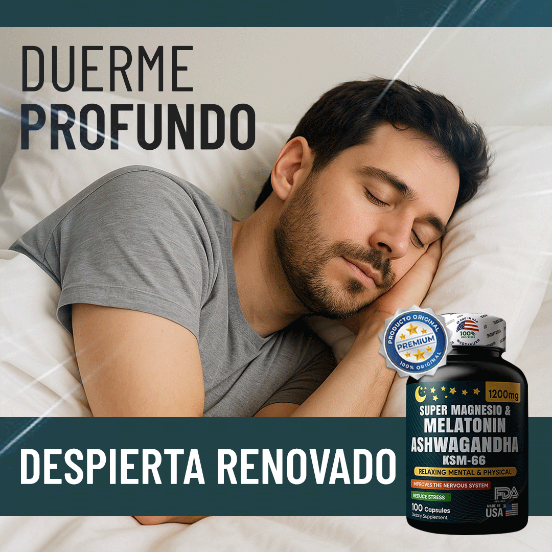 Super Magnesio y Melatonin  ¡Relaja tu Mente, Recupera tu Energía! 😴