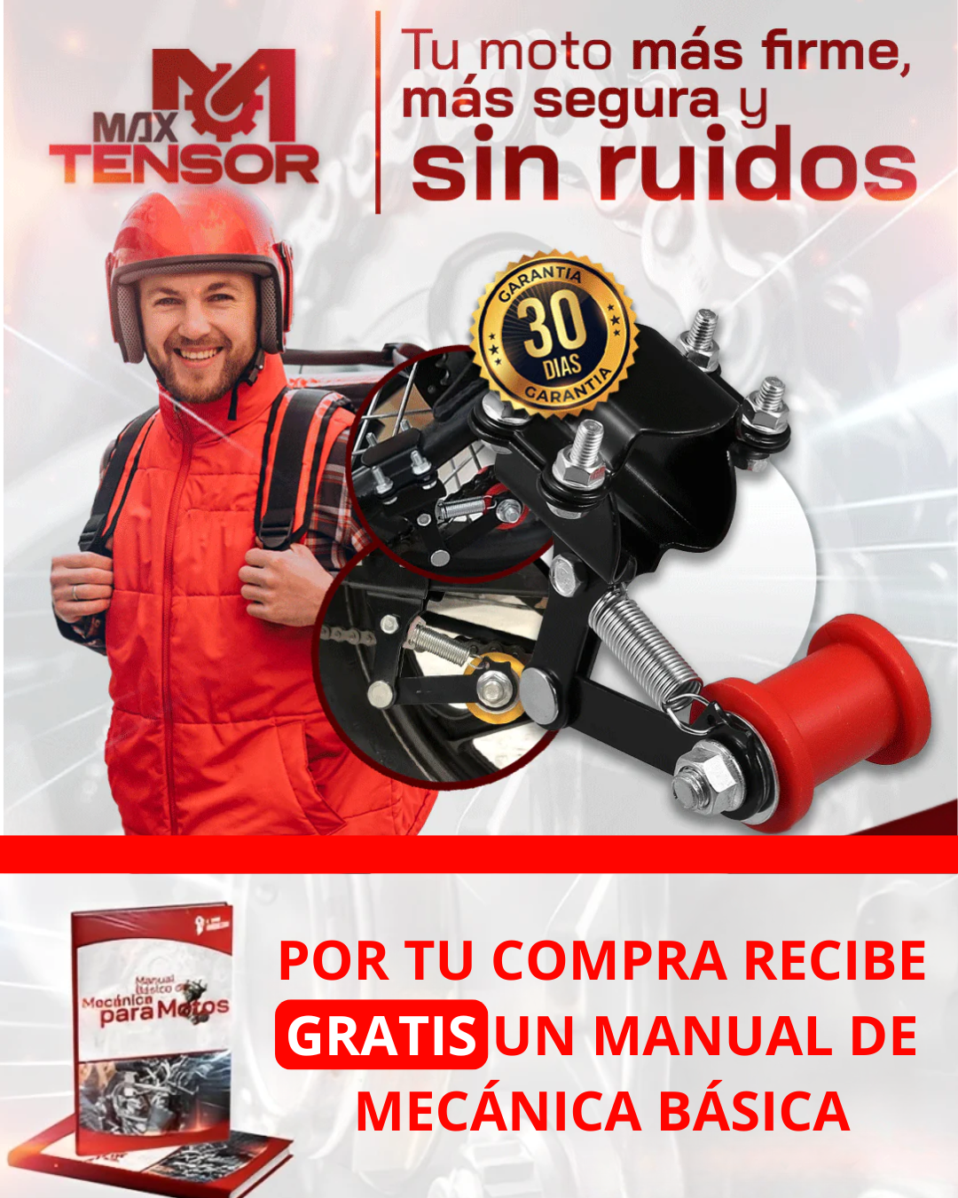 MaxTensor ¡Prolonga la vida útil de tu kit de arrastre! 🏍️